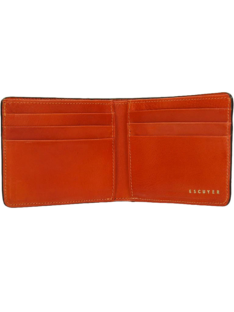 Leather Billfold Wallet 100% Italian Vegetable Tanned Leather Accessories Escuyer