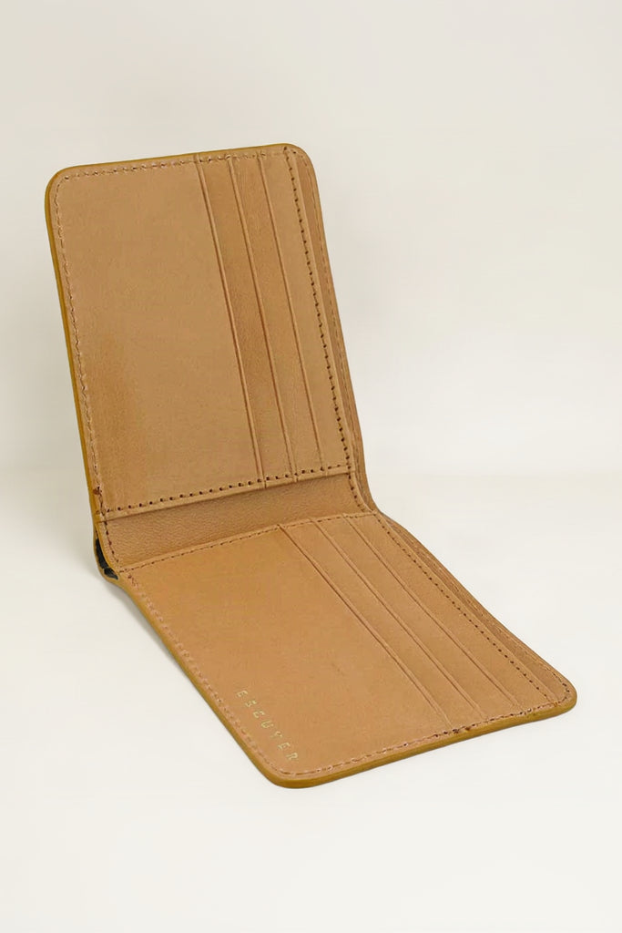 Leather Billfold Wallet 100% Italian Vegetable Tanned Leather Wallets Escuyer - 3