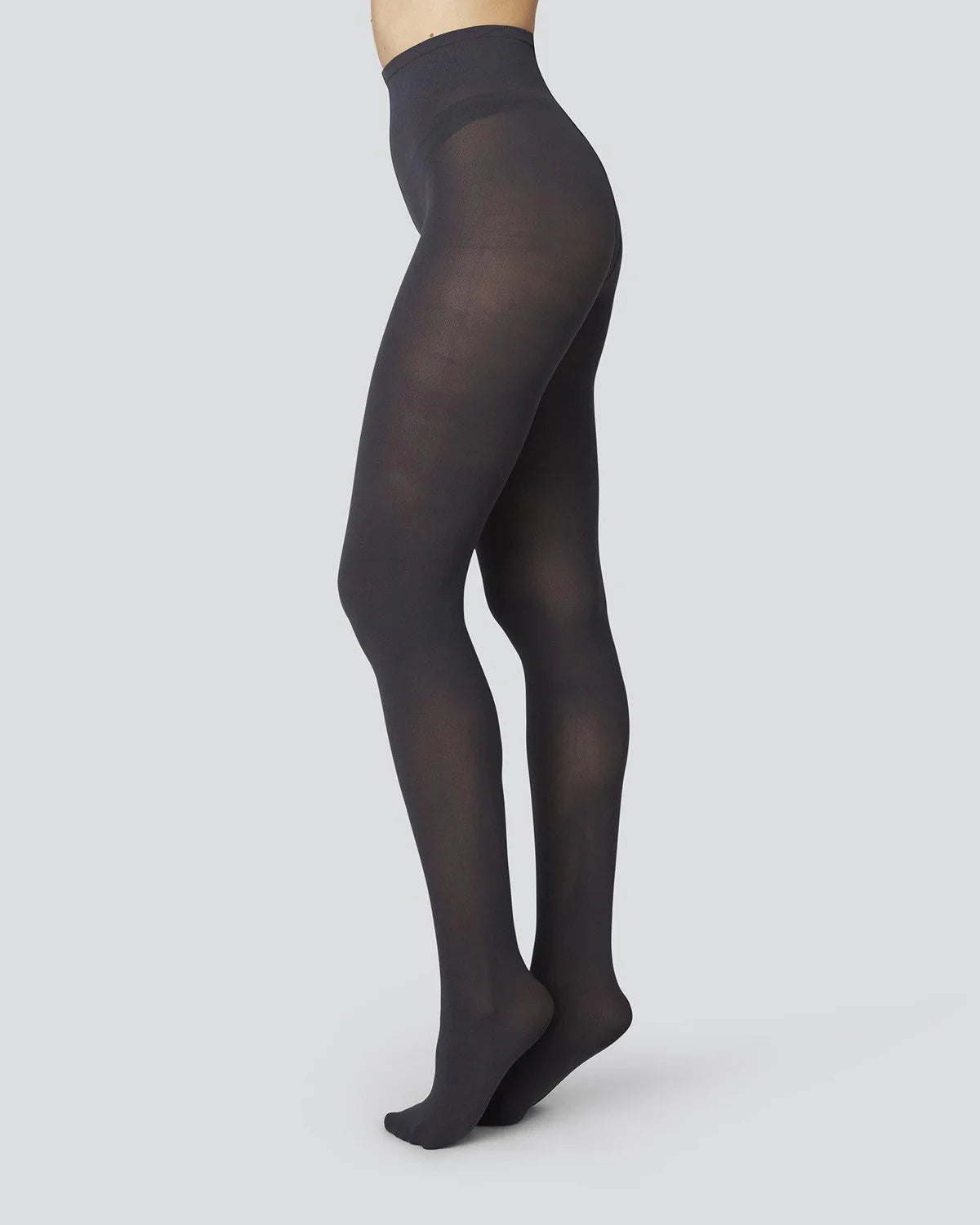 Olivia Premium Tights Socks Swedish Stockings Nearly Black S