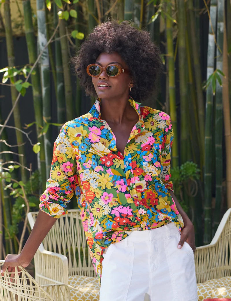 Eileen Relaxed Button-Up Shirt Liberty Tops Frank & Eileen