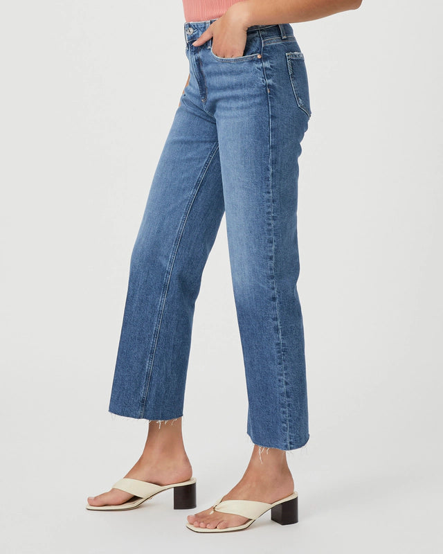Leenah Ankle W/ Raw Hem Jeans Paige