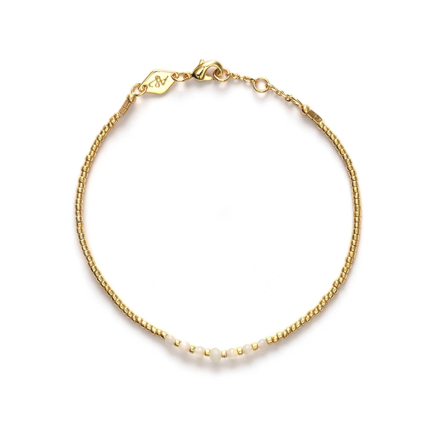 Bead and Gem Bracelet Jewelry Anni Lu Pearl O/S