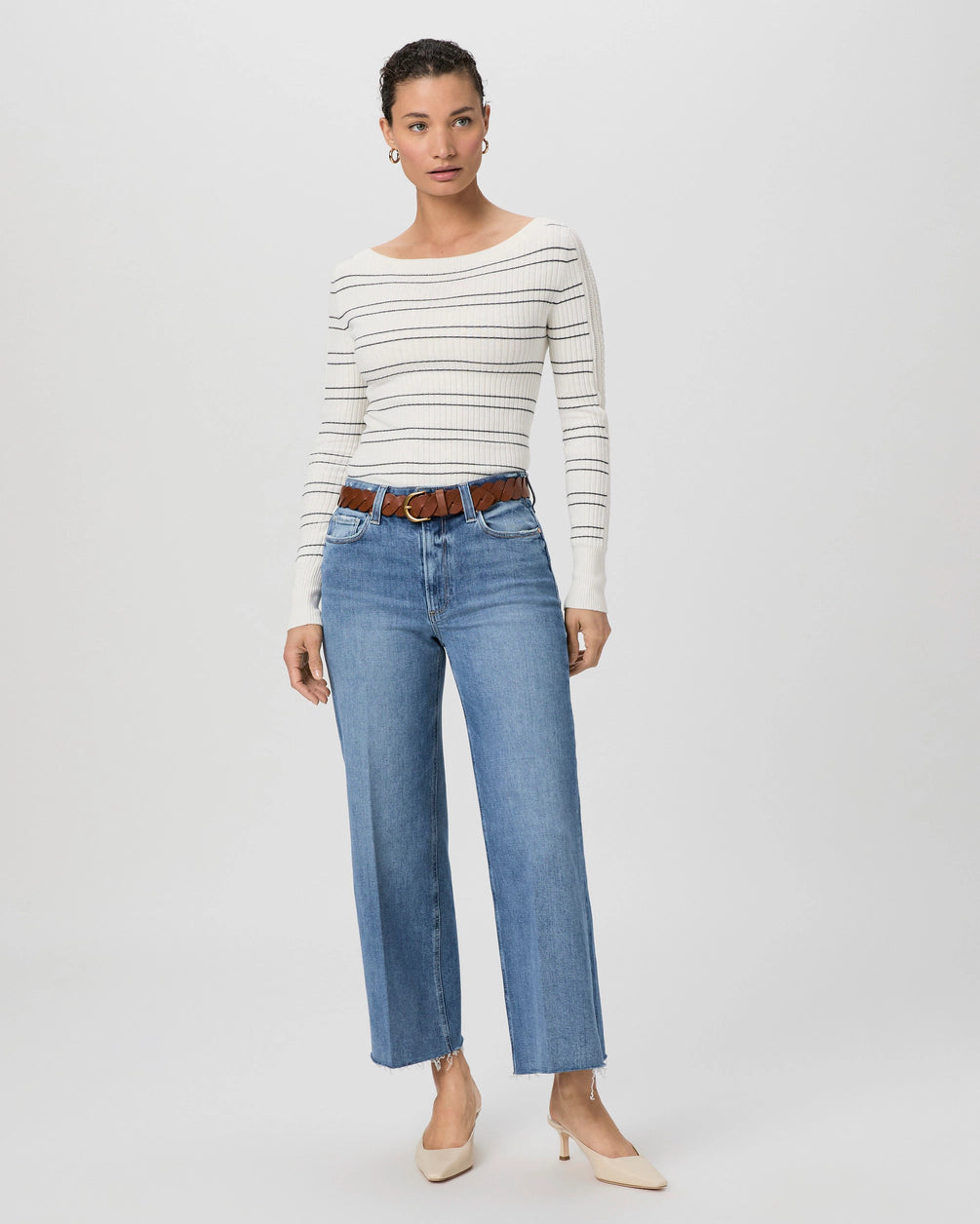 Anessa W/ Raw Hem Jeans Paige