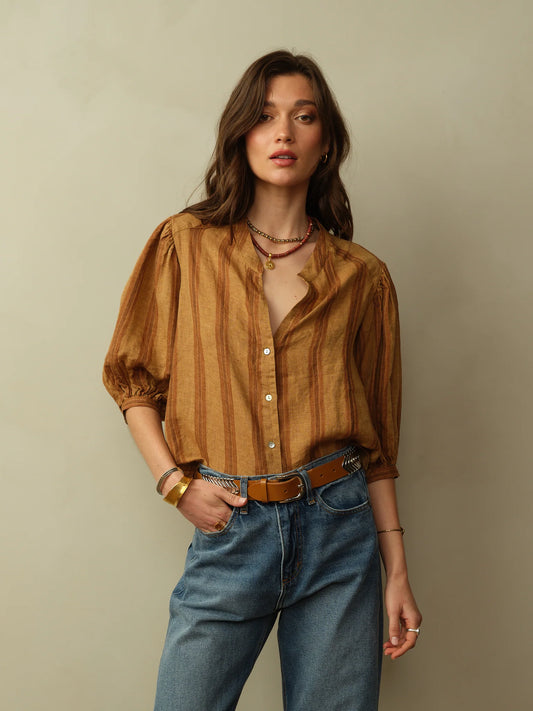 Edith Linen Blouse  Road to Nowhere Clothing   
