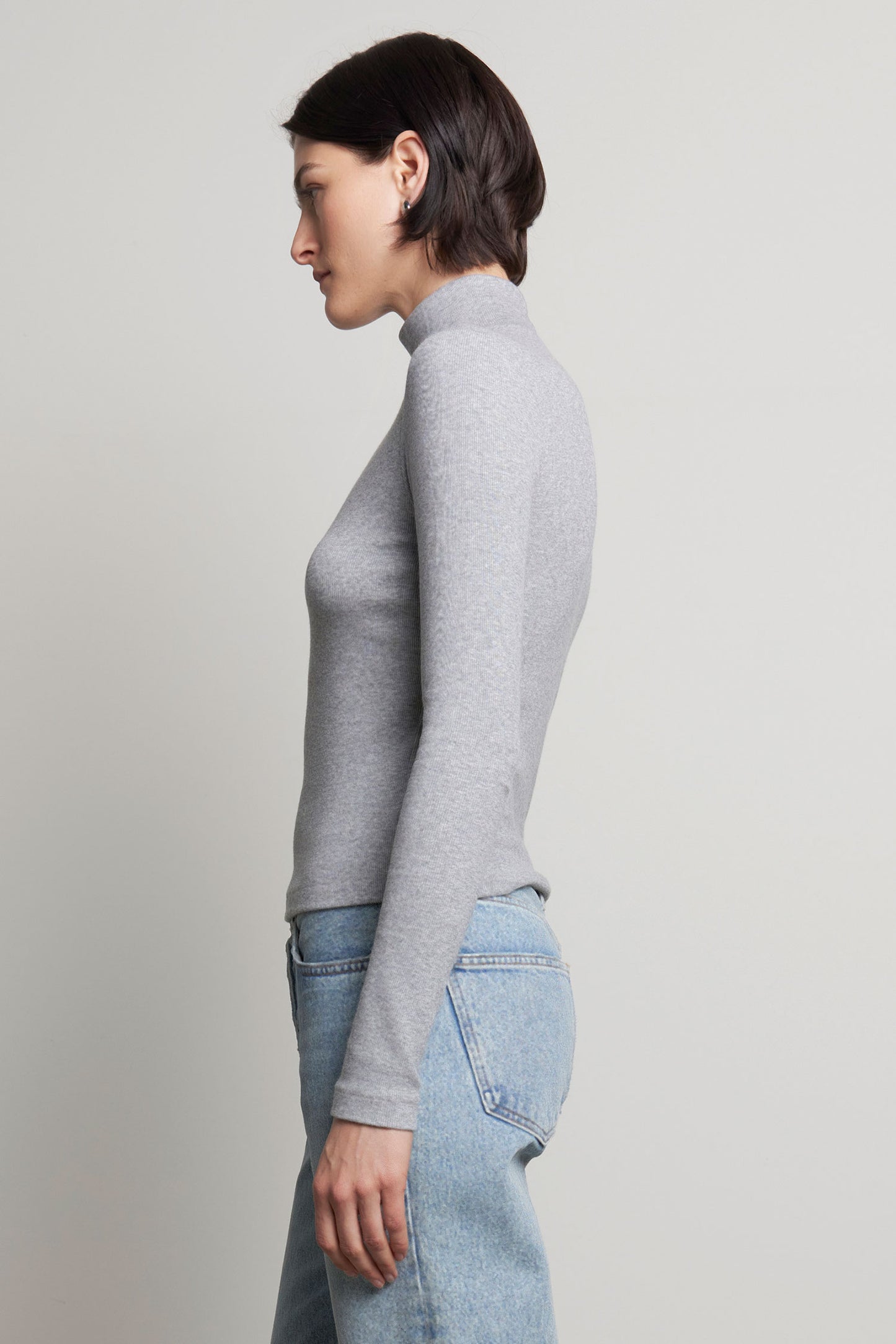 Helms Turtleneck Tops Velvet by Graham & Spencer