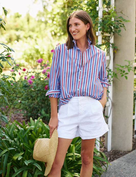 Eileen, Relaxed Button-Up Shirt - Superlux Cotton Tops Frank & Eileen