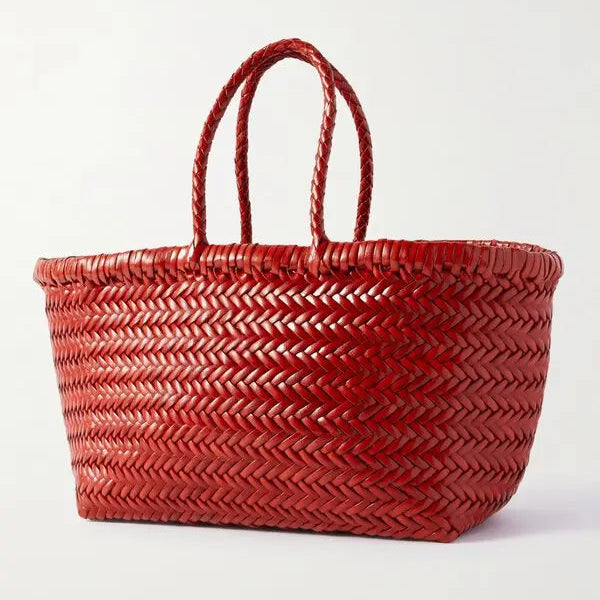 Bamboo Triple Jump Small Bag / Long Handle Bags Dragon Diffusion Poppy Red