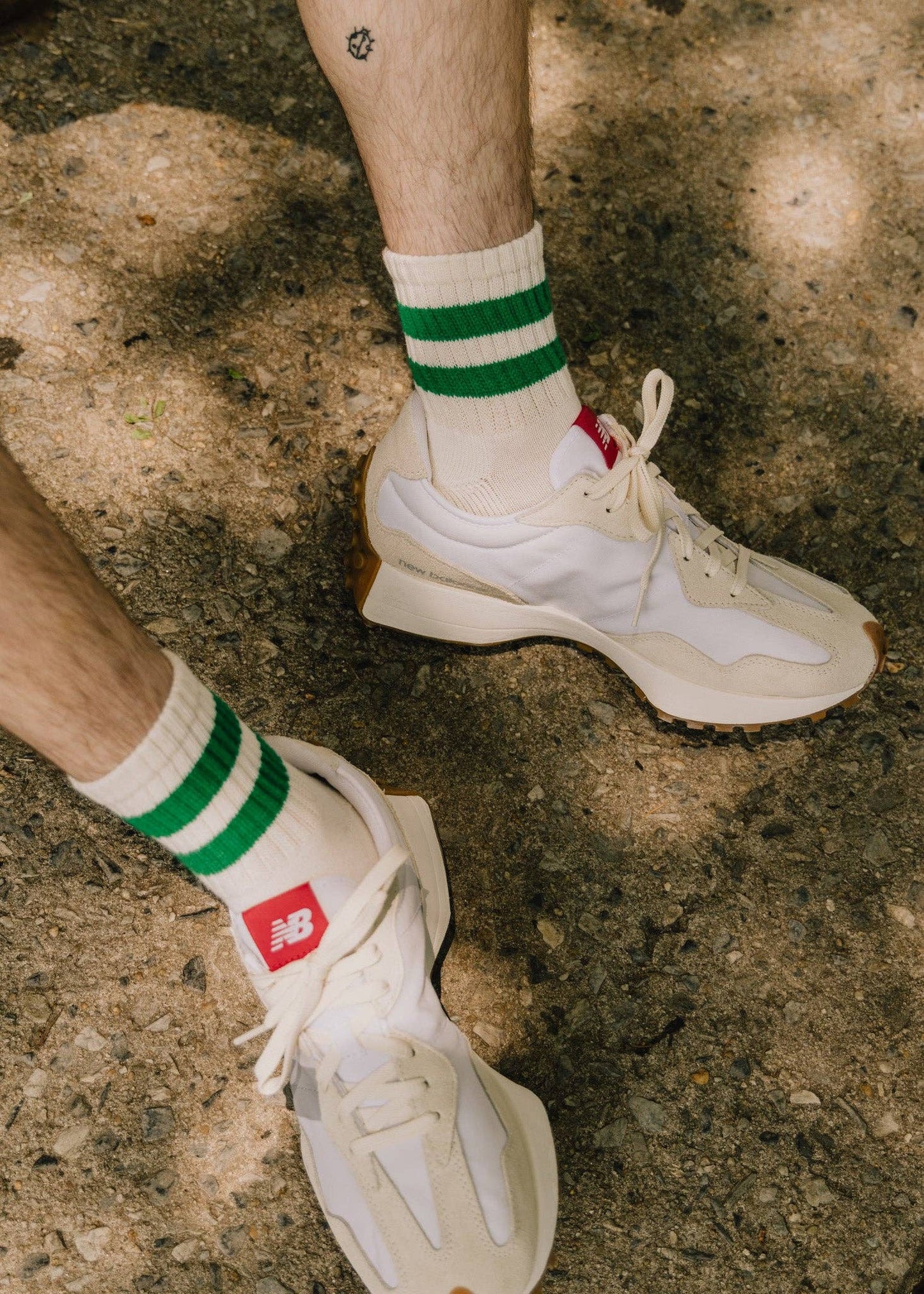 The Mono Stripe Quarter Crew Socks American Trench