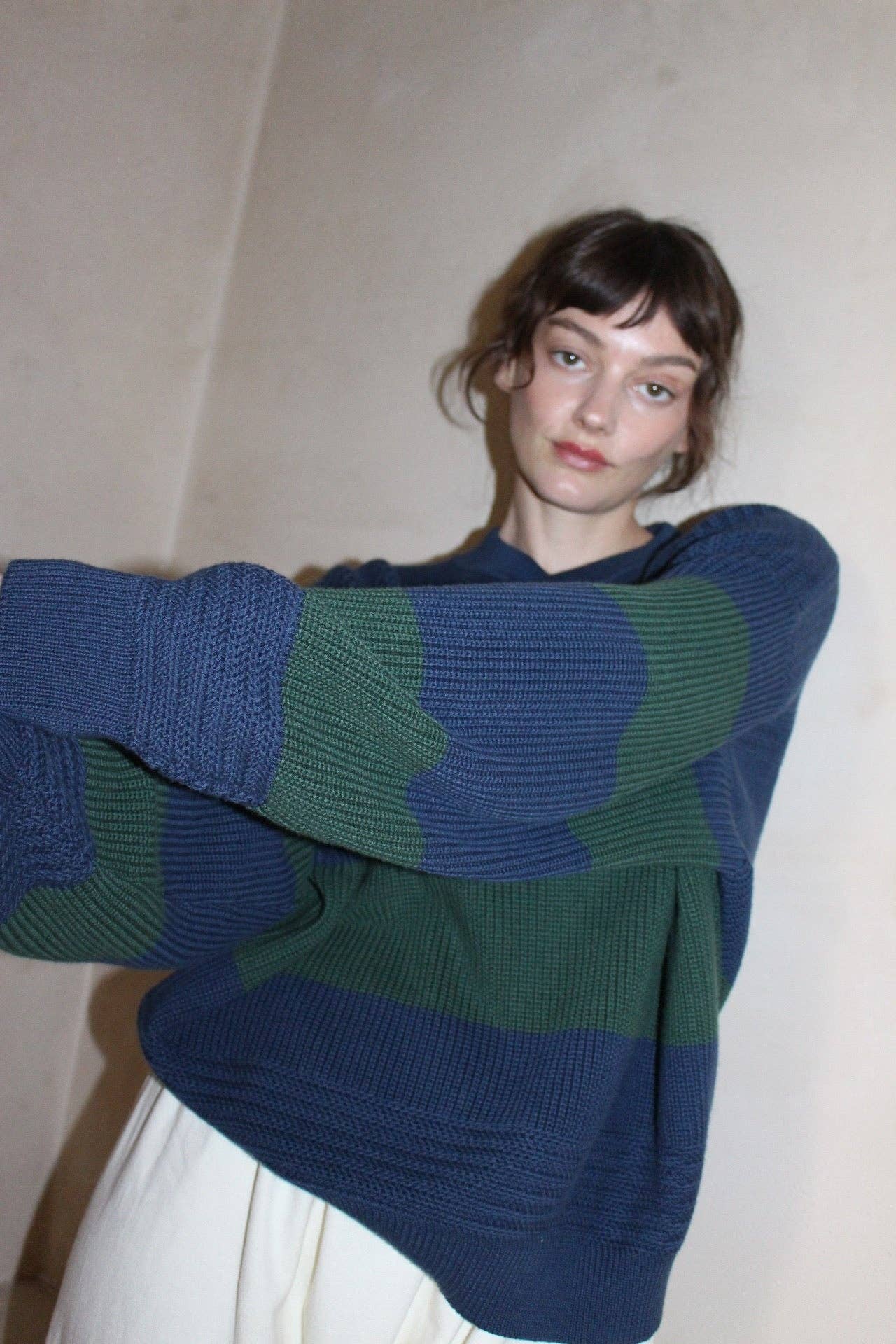Bud Pima Cotton Striped Henley Sweaters Na Nin