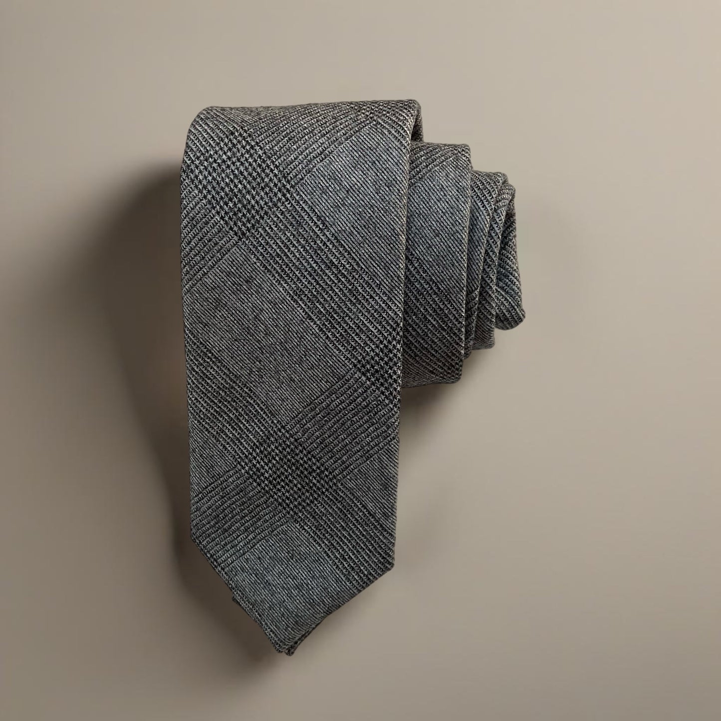 Black and White Prince Of Wales Tie Ties Altea Black and White Prince Of Wales