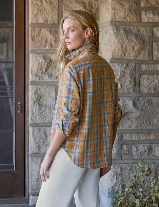 Eileen, Relaxed Button-Up Shirt - Italian Flannel Shirts Frank & Eileen