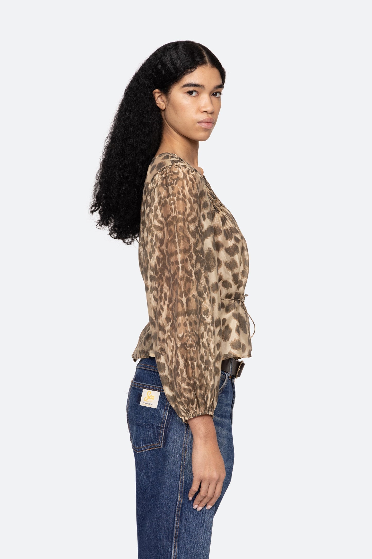 Claude Print L/S Top SEA NEW YORK