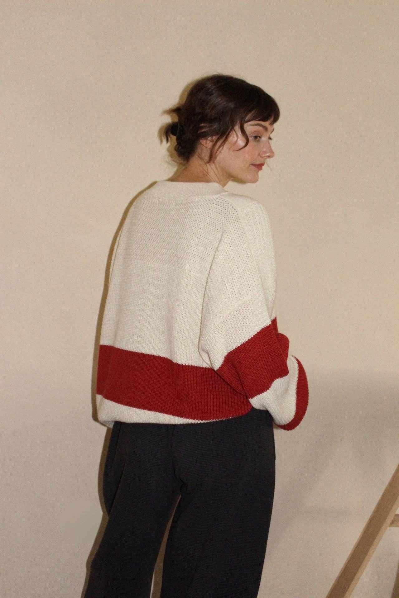 Bud Pima Cotton Striped Henley Sweaters Na Nin