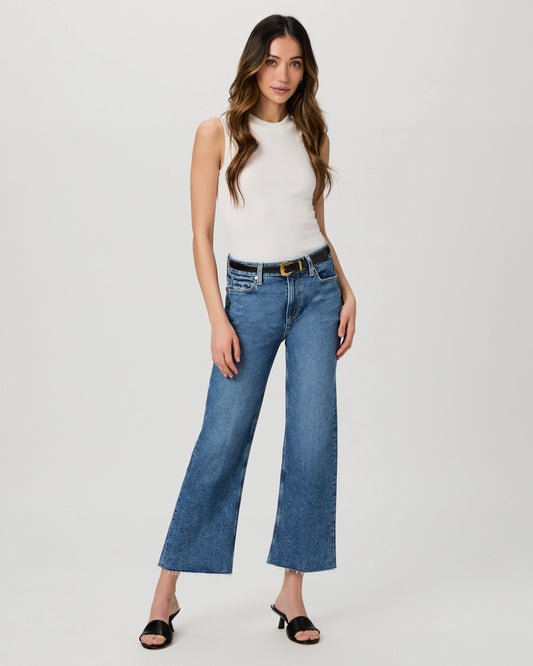 Leenah Ankle W/ Raw Hem Jeans PAIGE