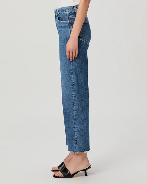 Leenah Ankle W/ Raw Hem Jeans Paige