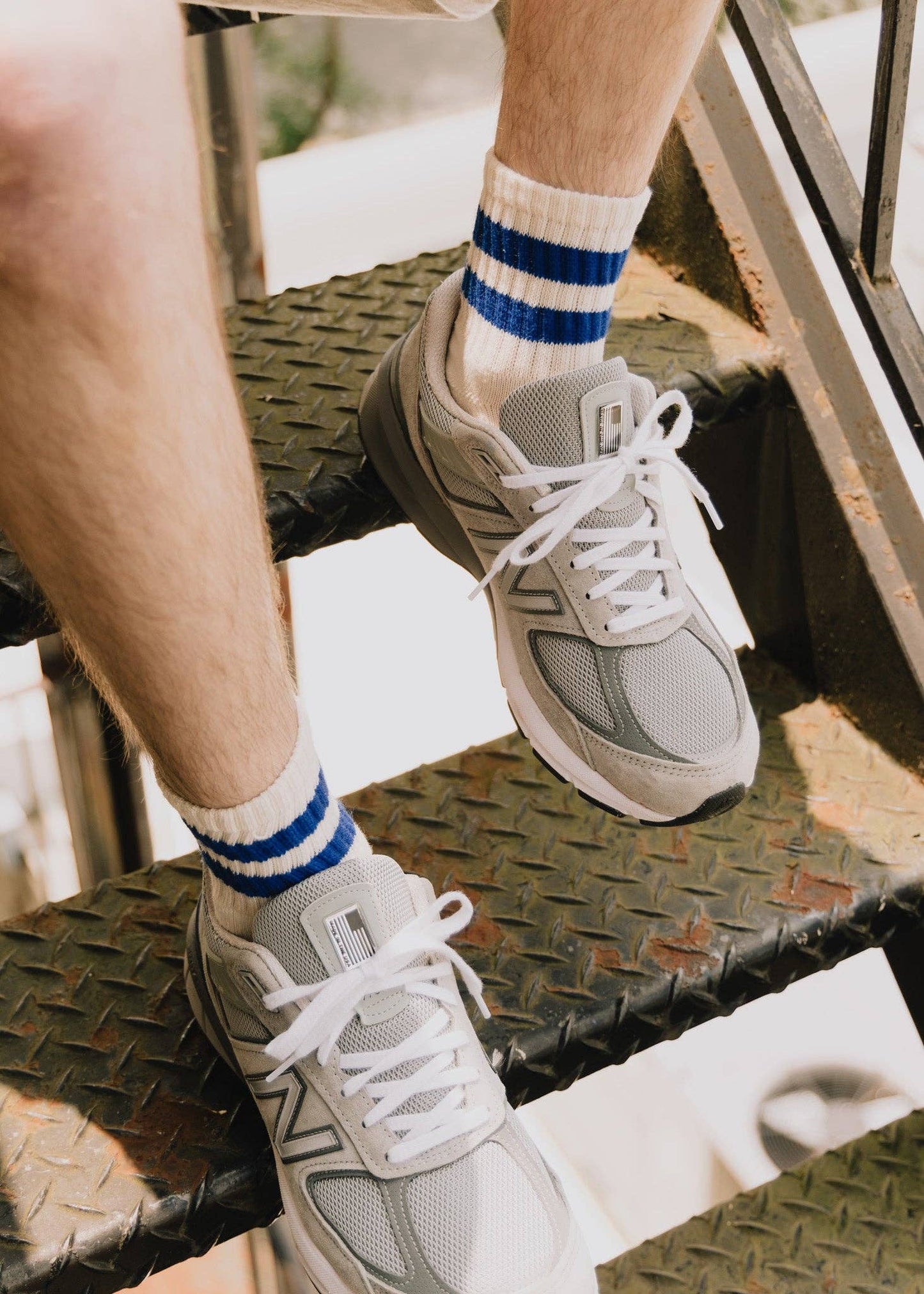 The Mono Stripe Quarter Crew Socks American Trench