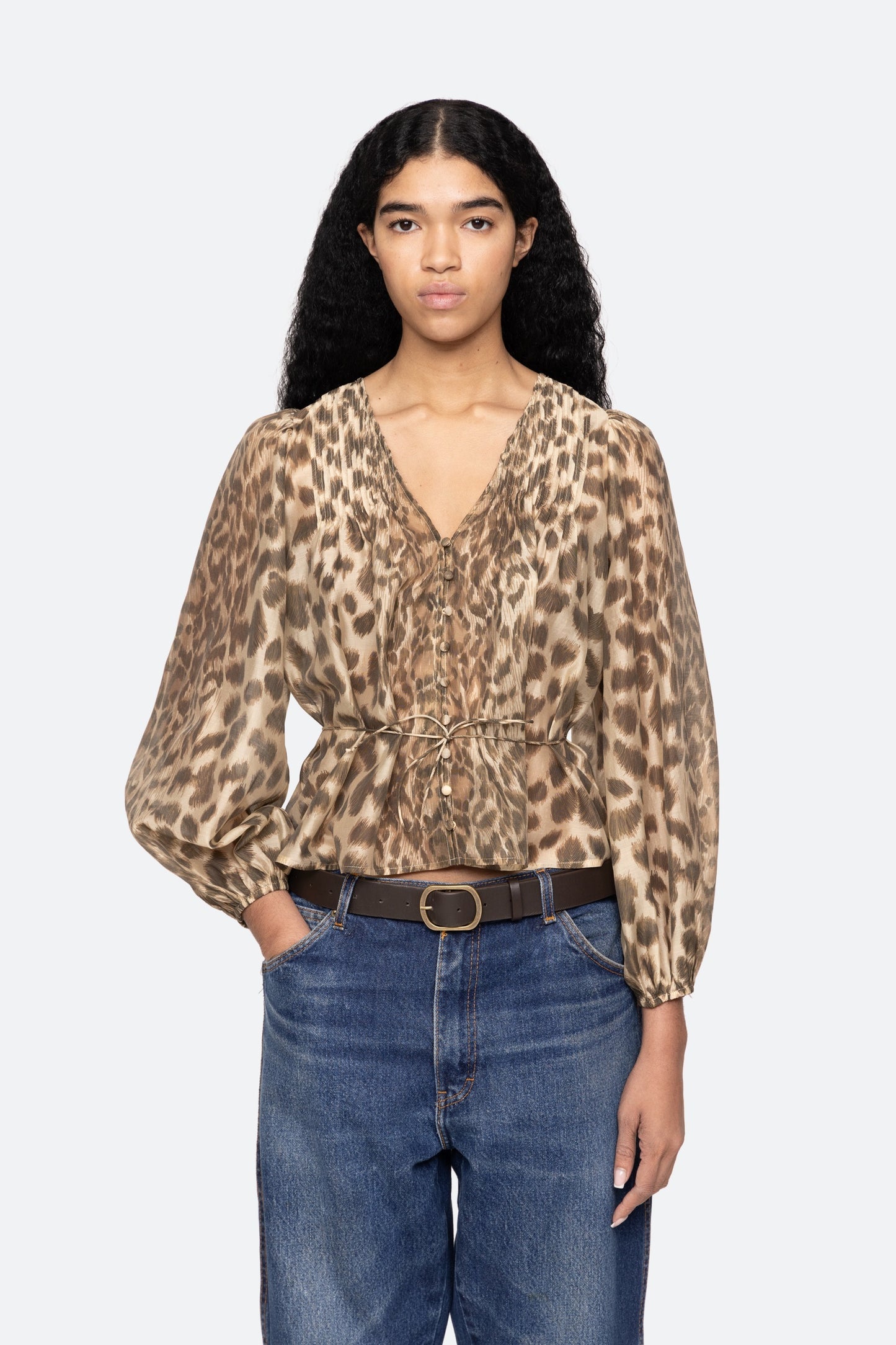 Claude Print L/S Top SEA NEW YORK