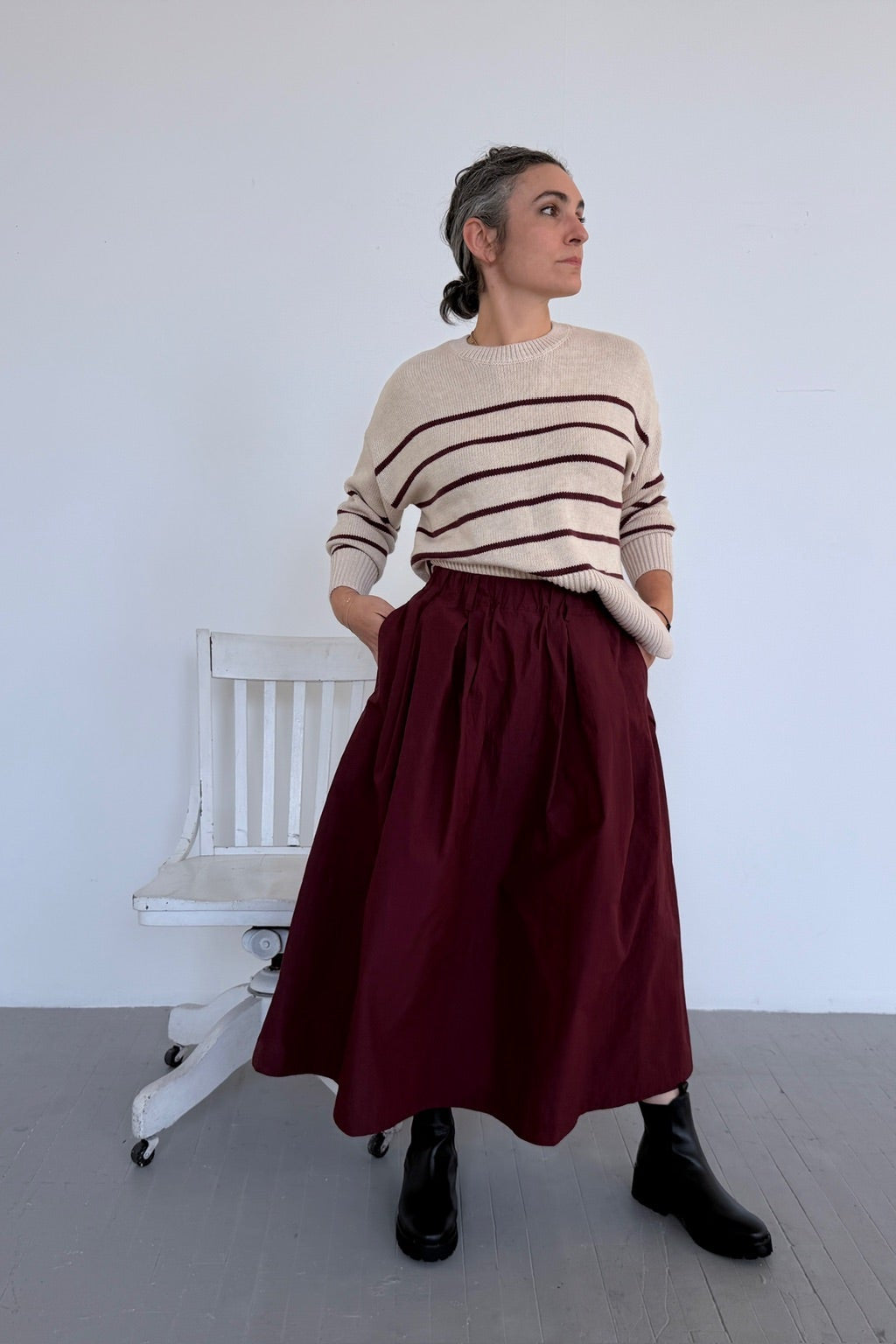 Nicholson nicholson skirt on model