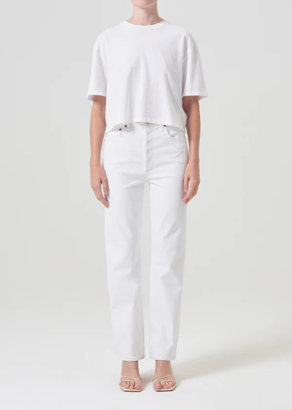 90s Pinch Waist in Marshmallow Jeans Agolde Marshmallo 25