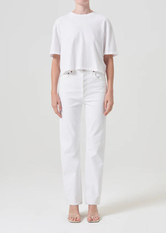 90s Pinch Waist in Marshmallow Jeans Agolde Marshmallo 25