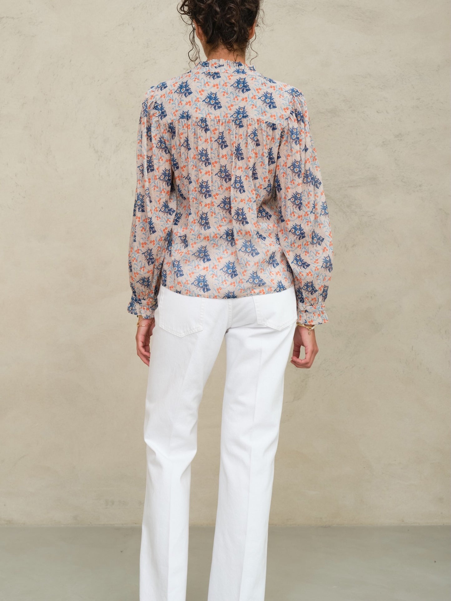 ASTER PRINT L/S TOP Shirts M.A.B.E