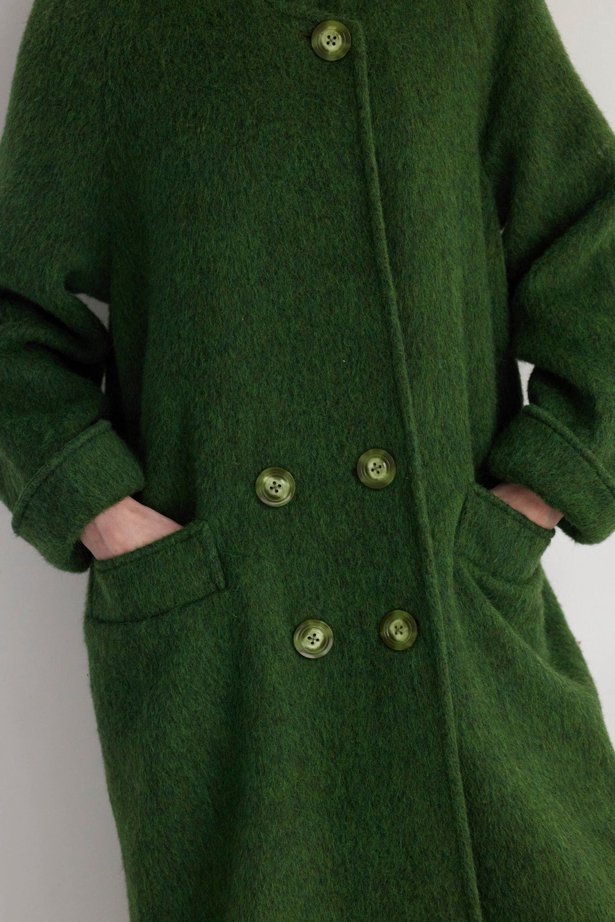 Agnes Coat in Brushed Alpaca Wool Coats CHRISTINE ALCALAY - 5