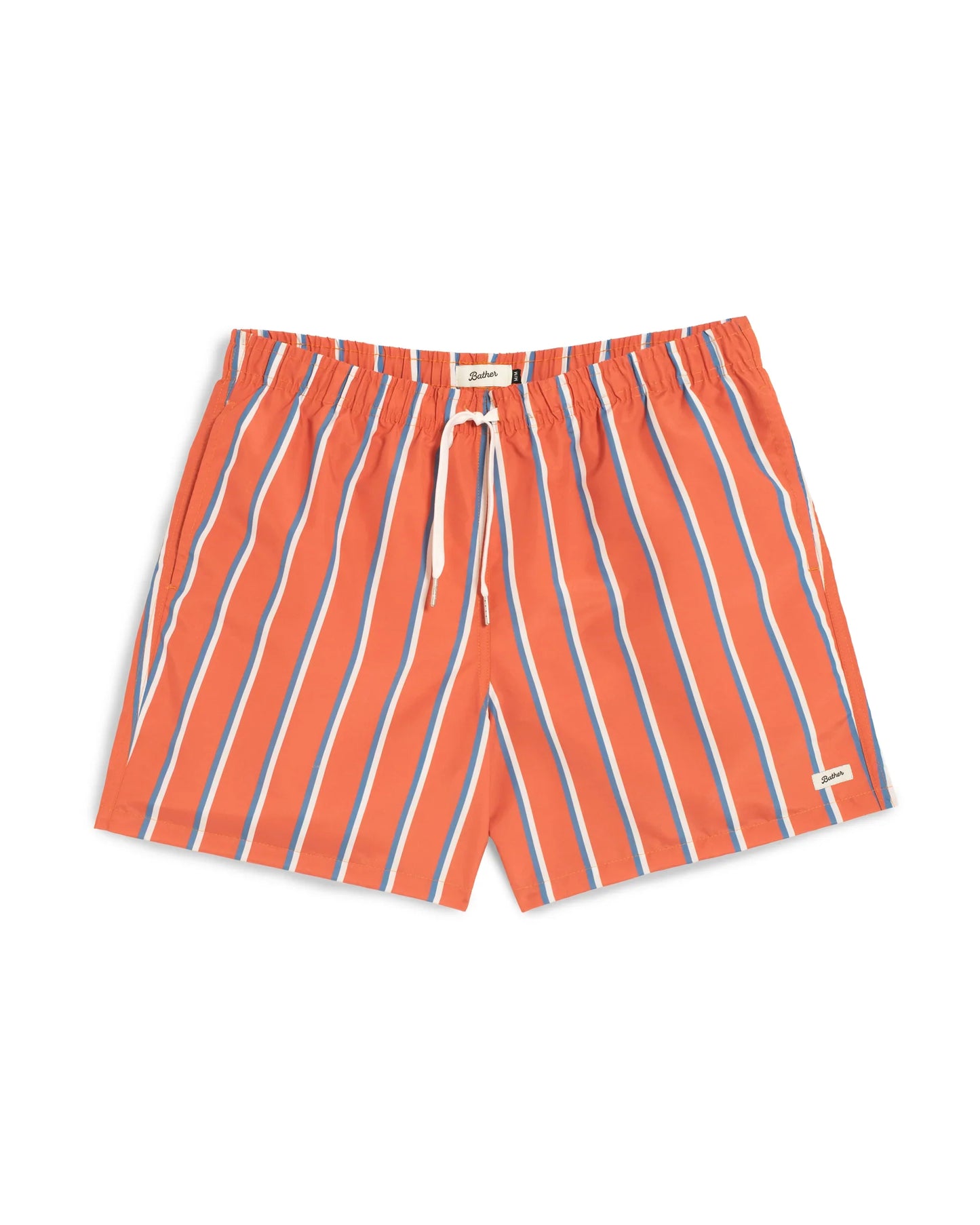 Blue & White Fine Stripe Swim Trunks Swimwear Bather