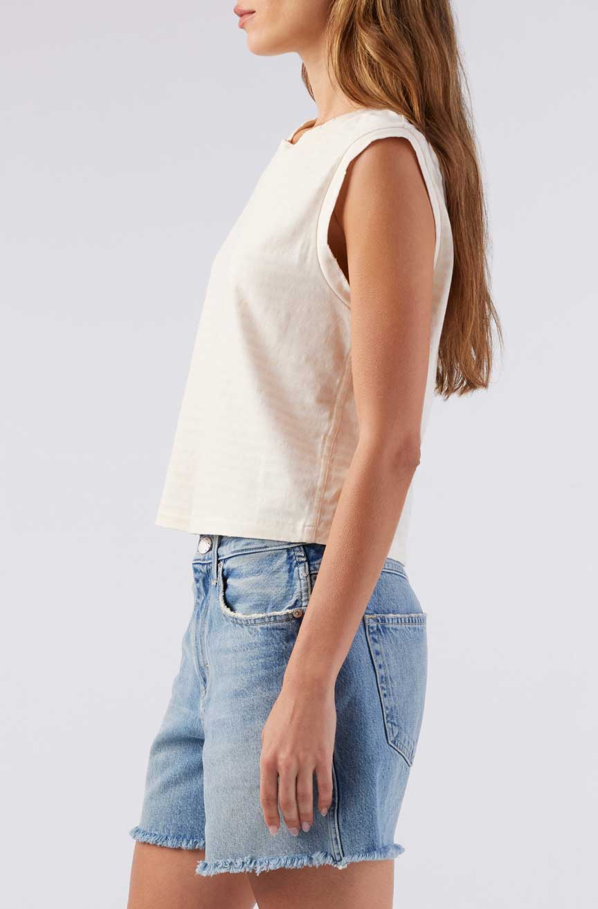 Sleeveless Babe Tee Tops AMO Denim