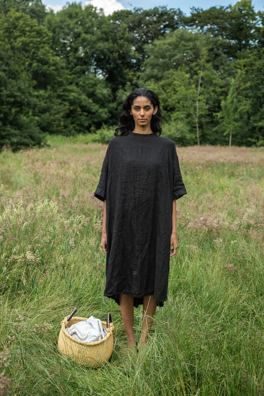Monique Linen Dress Dresses Beaumont Organic