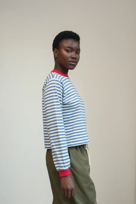 Jersey Stripe L/S Tee Tees Beaumont Organic