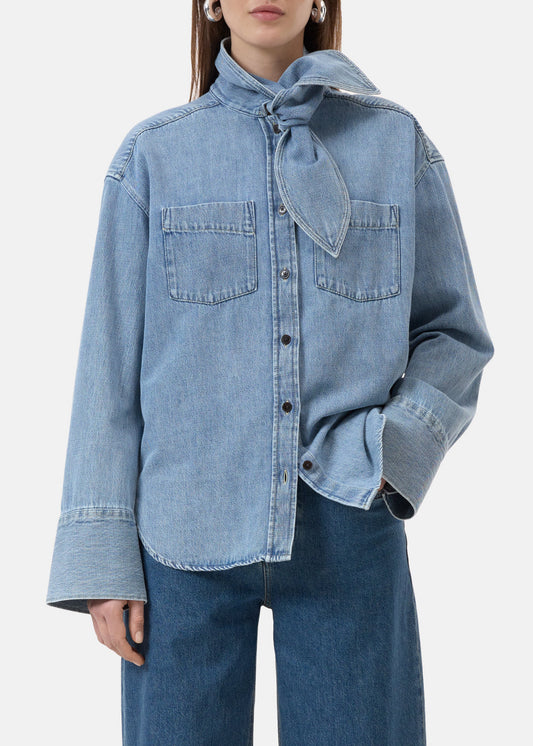 Scarf shirt Tops Closed