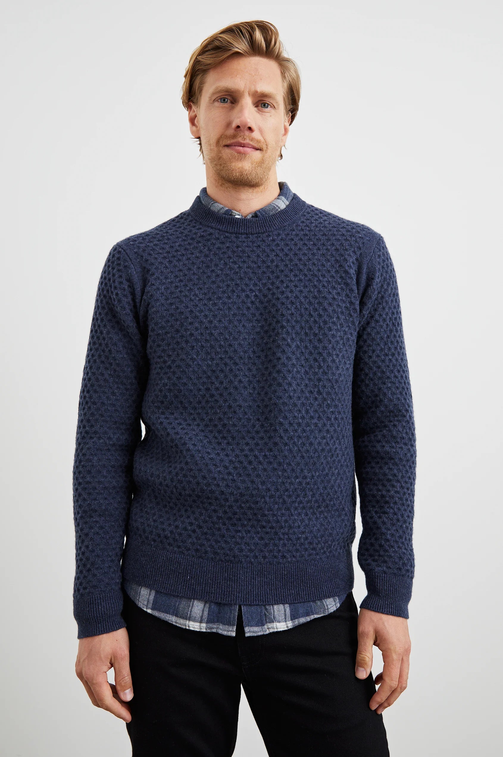 Carrick Roll Neck Sweater Sweaters RAILS Navy Heather M