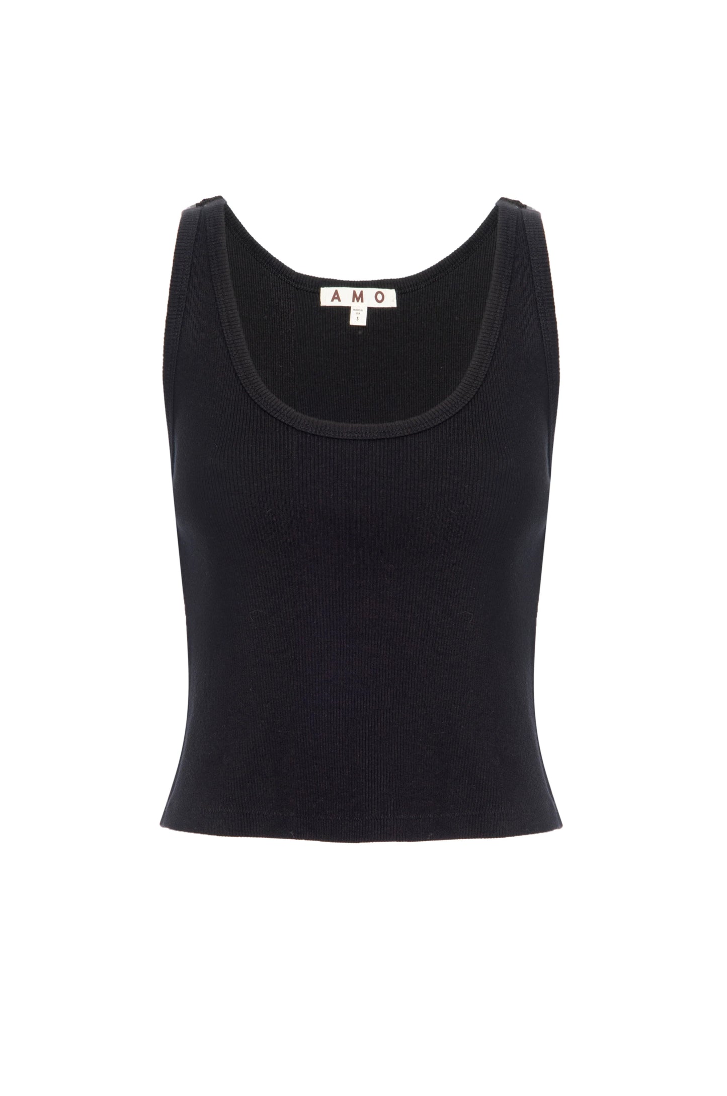 Crop Rib Tank Tops AMO Denim