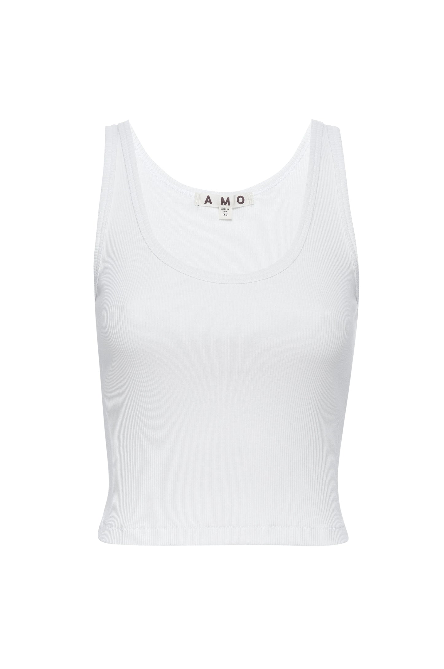 Crop Rib Tank Tops AMO Denim