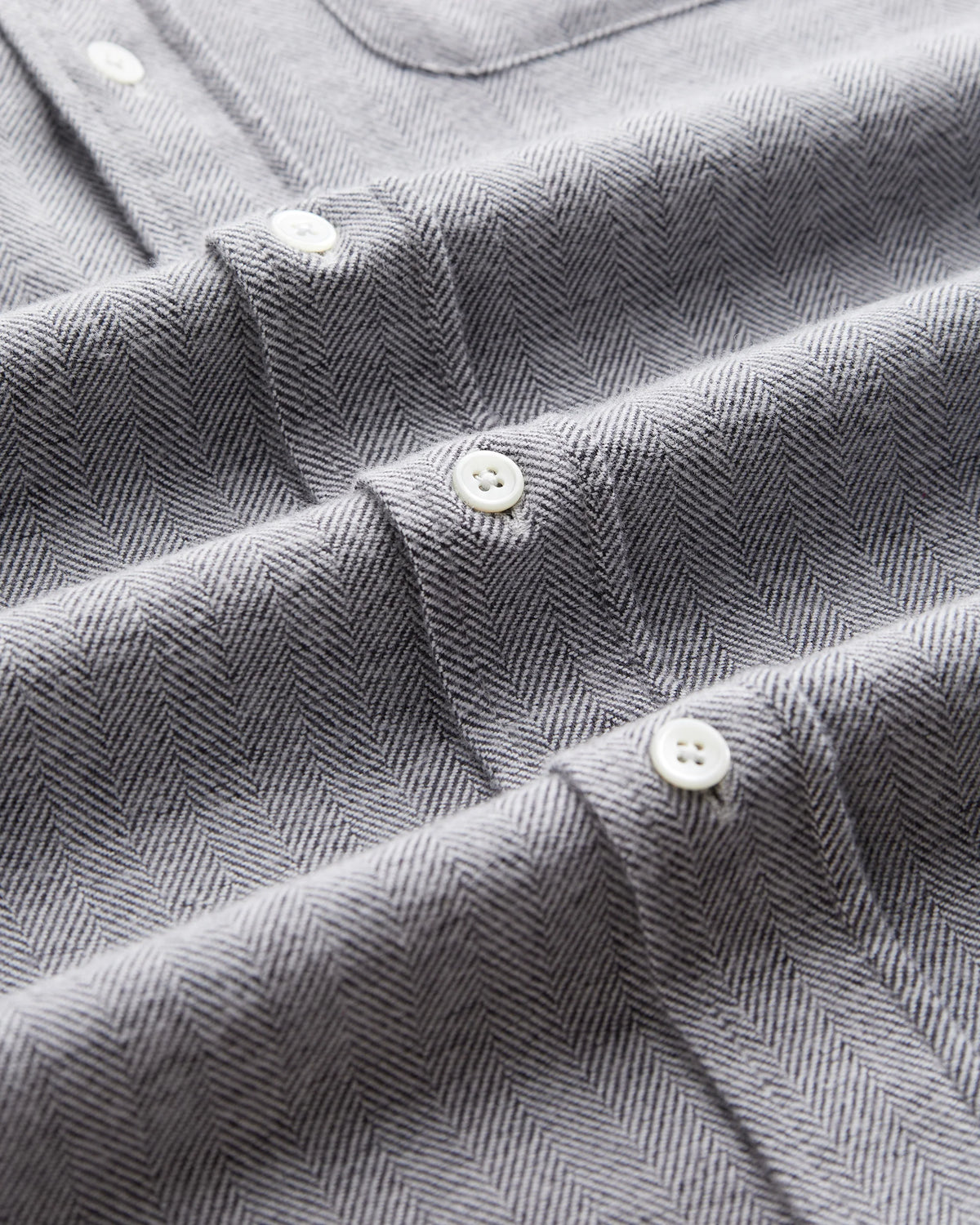 Espiga L/S Button Up Shirts Portuguese Flannel Gray S - 5