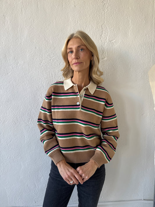 Tipping Stripe Rugby Shirt Jumper 1234