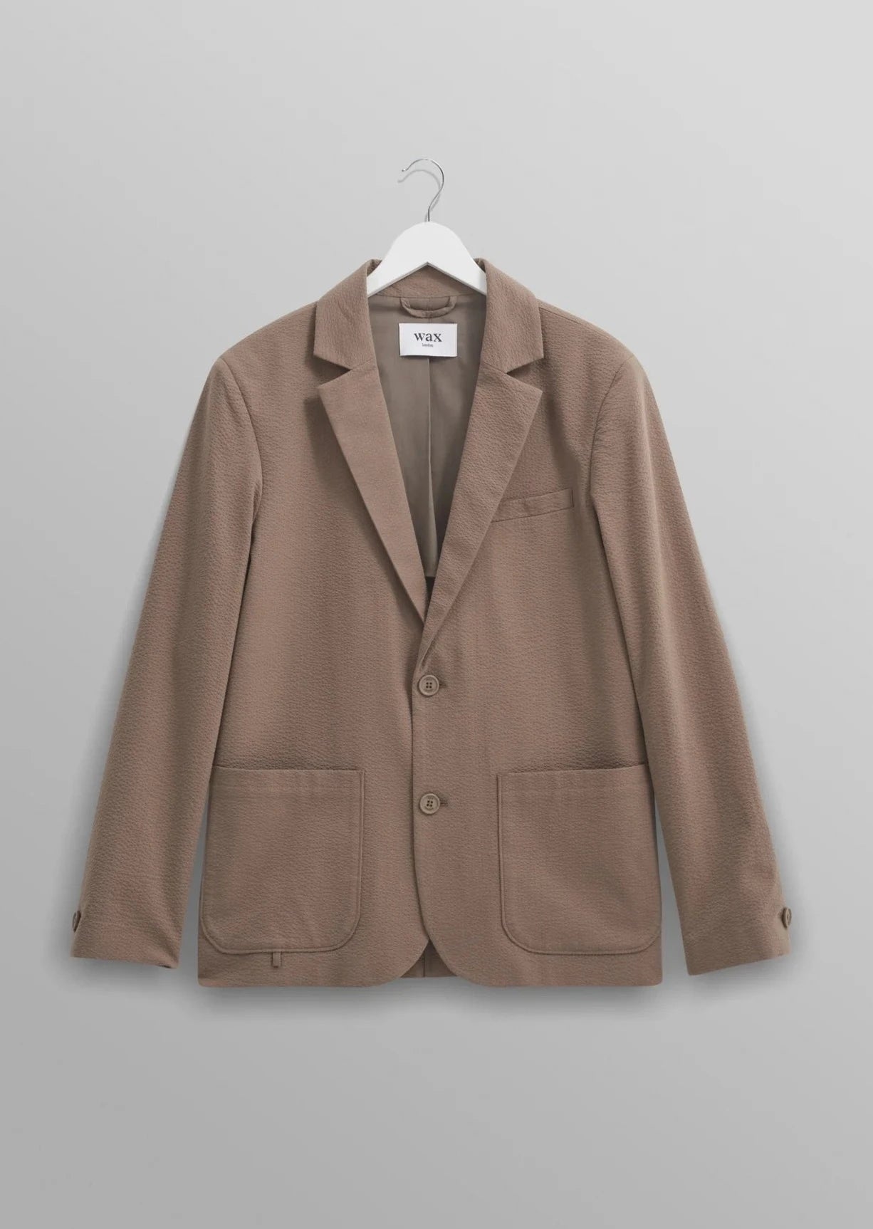 Fintry Seersucker Blazer Blazers Wax London Taupe 38