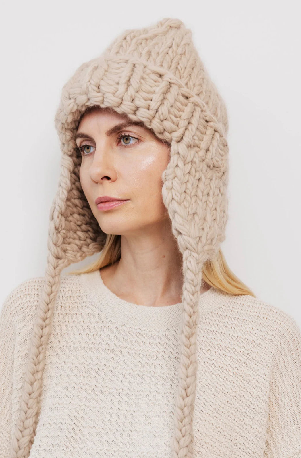 Hand Knit Hat Hats wol hide