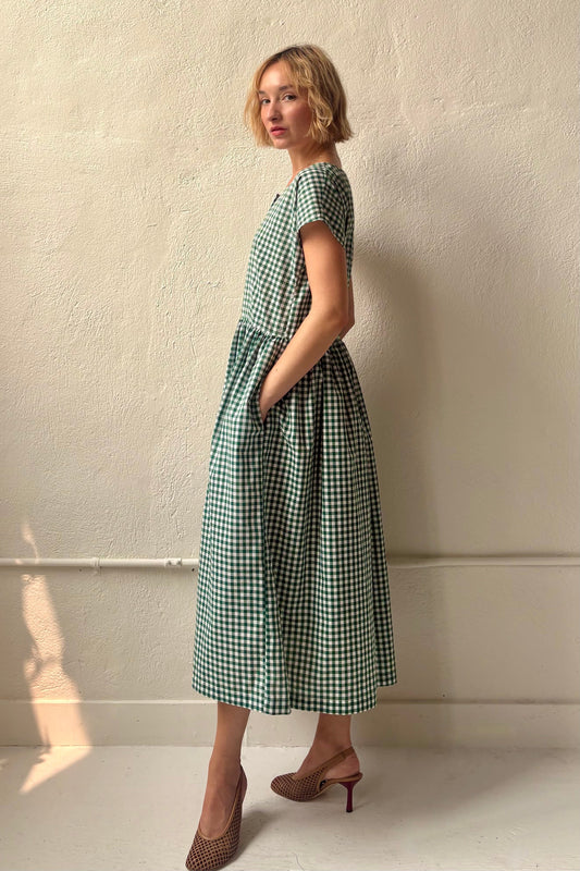 Hannah Dolman Sleeve Dress in Cotton Dresses CHRISTINE ALCALAY