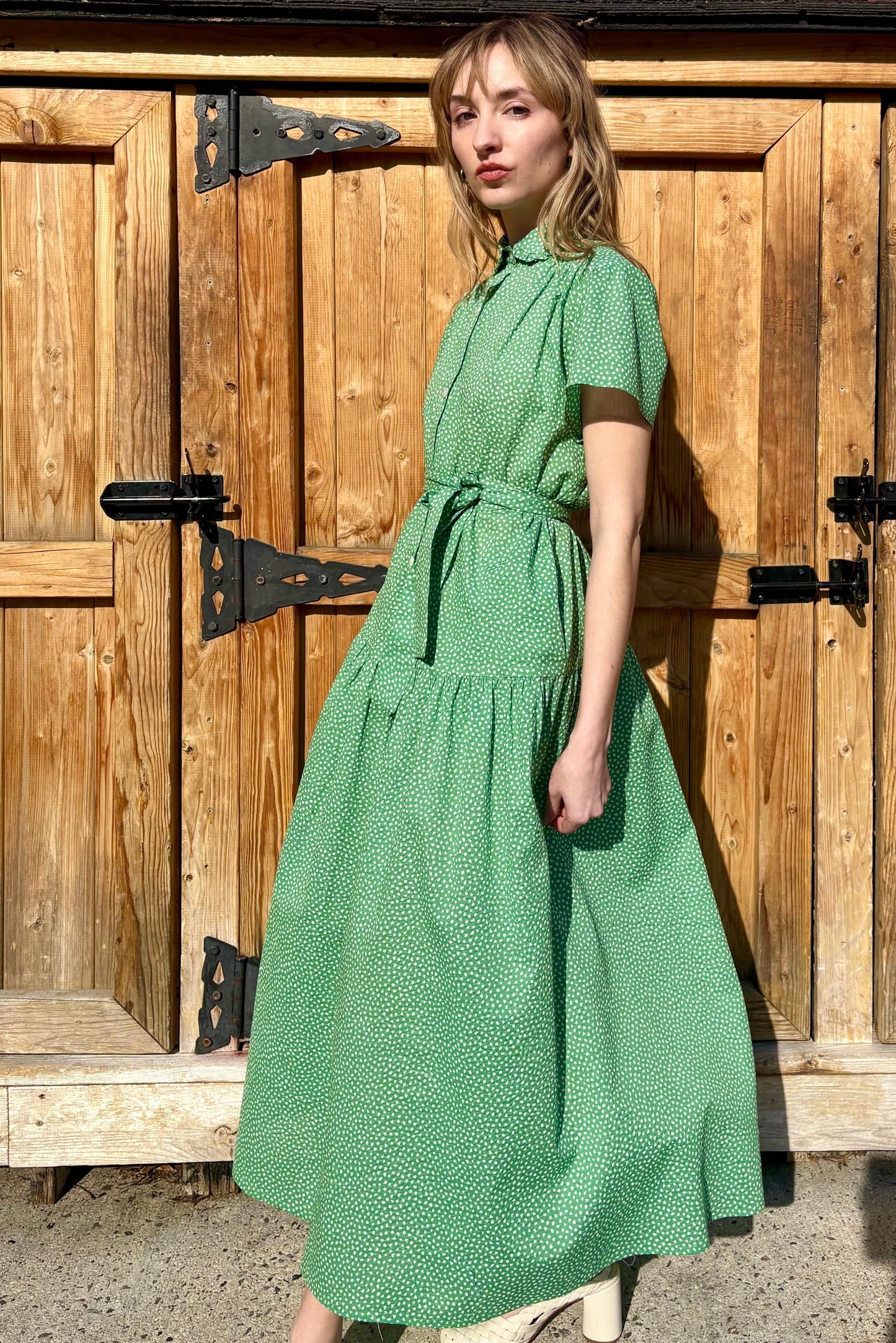 Jacqueline Dress in Cotton Pebble Print Dresses CHRISTINE ALCALAY