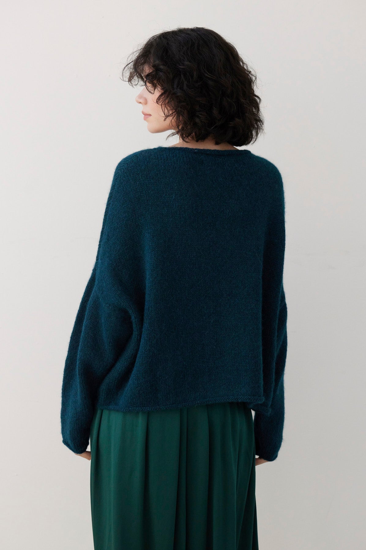 SAMPLE FW26 - Ines Sweater - Deep Teal Samples CHRISTINE ALCALAY - 5