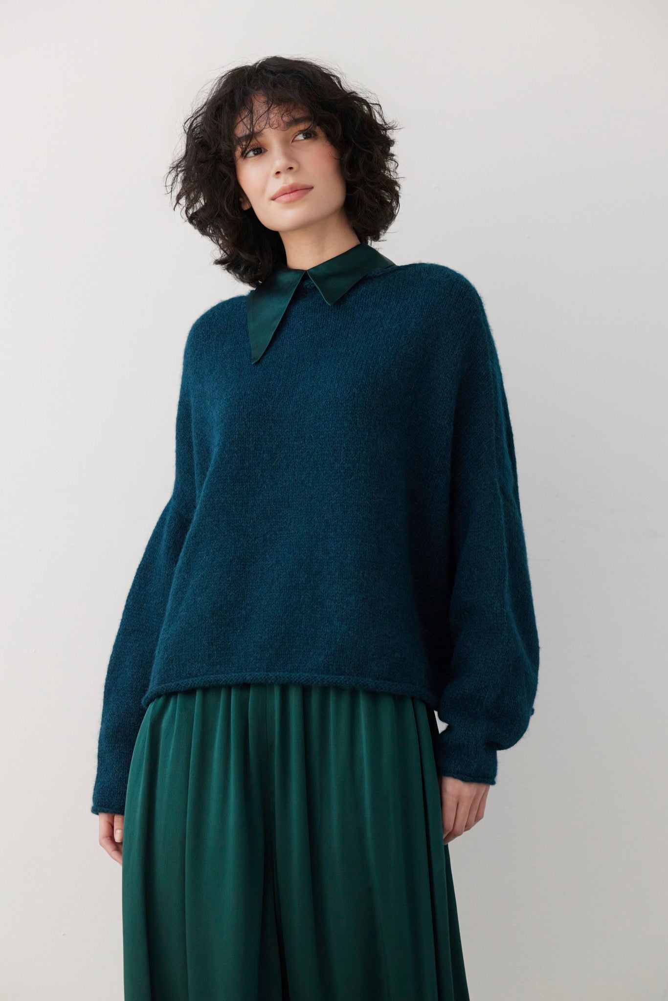 Joy Blouse in Silk Charmeuse Tops CHRISTINE ALCALAY