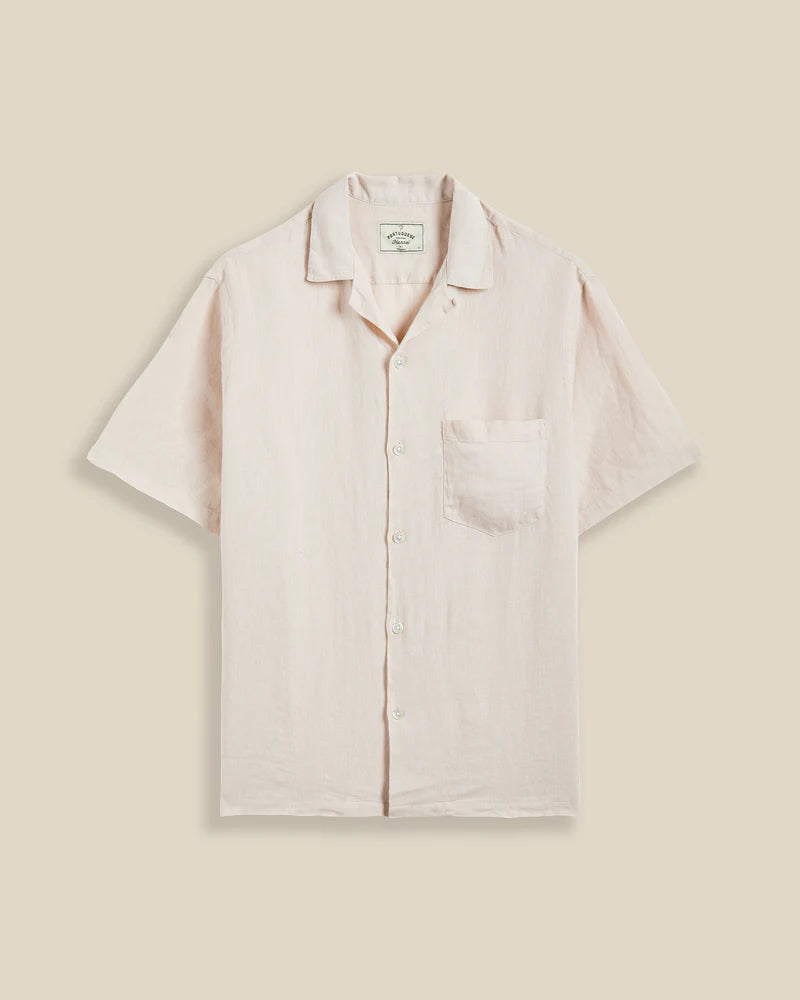 Linen Camp Collar S/S Shirt Shirts Portuguese Flannel Raw S