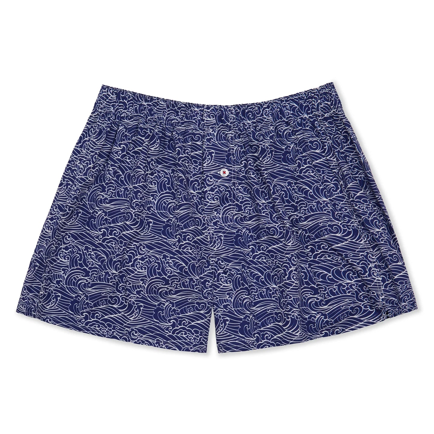 Organic Cotton Boxer Underwear Druthers Blue Waves S