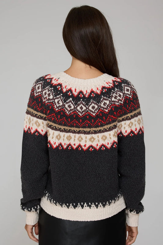 Chunky Fair Isle Crew Sweaters Autumn Cashmere