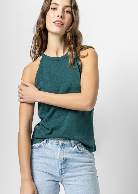 Halter Crewneck Tank Tops Lilla P. Sea Moss S