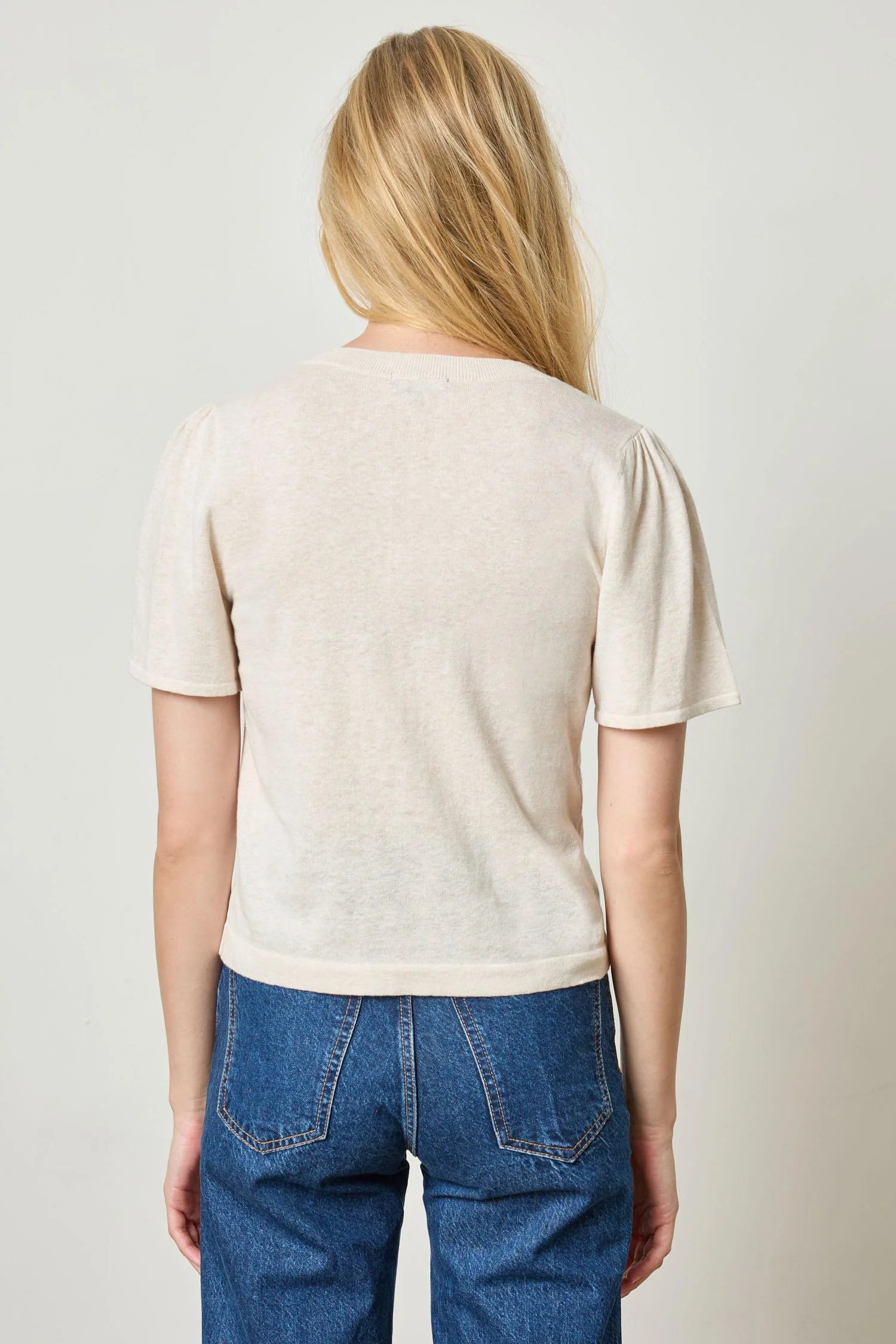 S/S V-Neck Sweater Sweaters Lilla P.