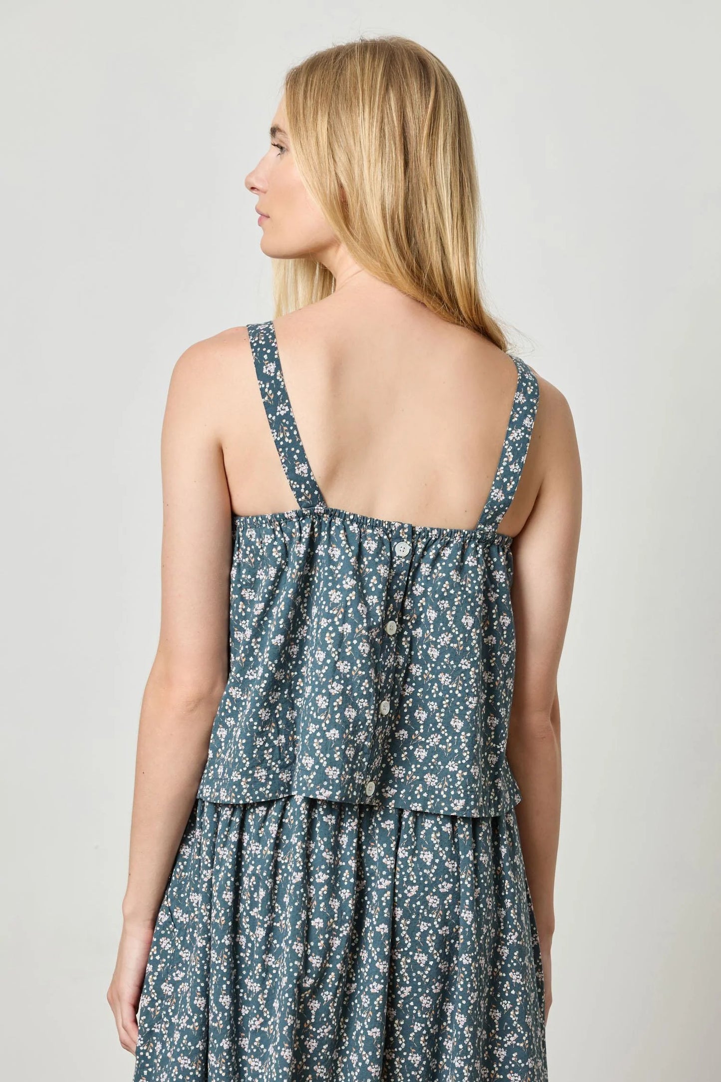 Button Back Tank Tops Lilla P.