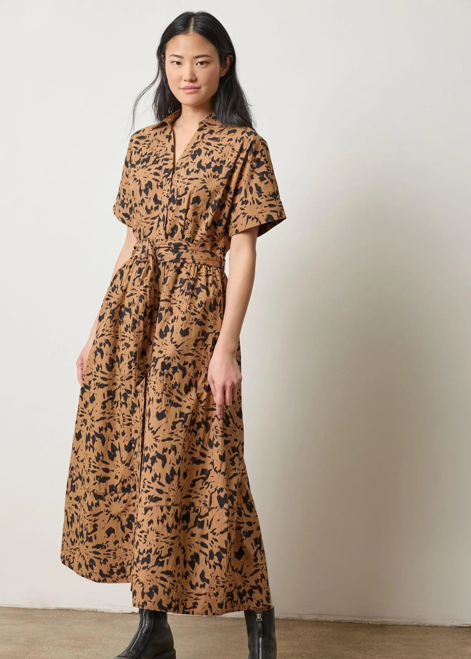 Collared Maxi Shirt Dress Dresses Lilla P.