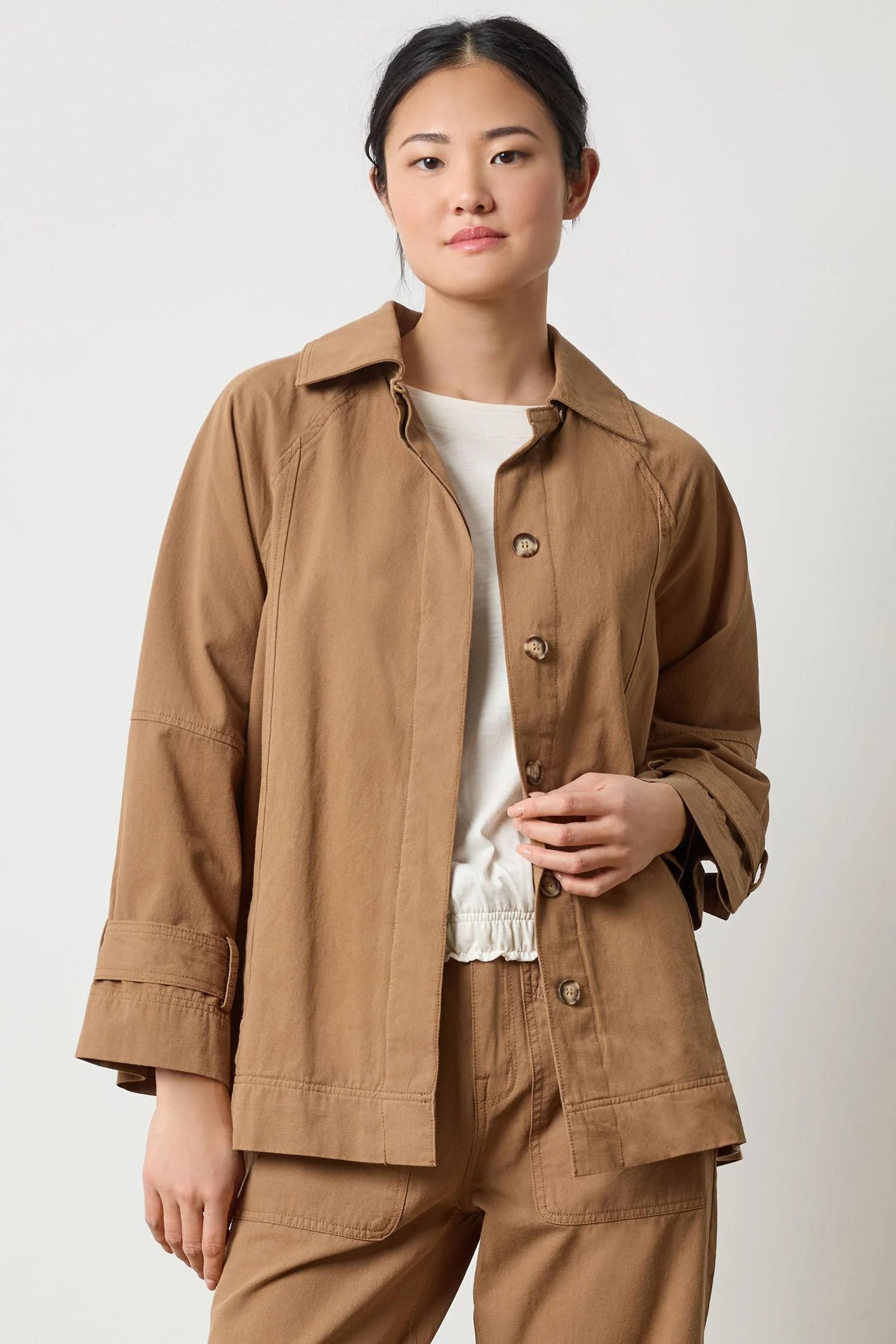 Collared Twill Jacket Jackets Lilla P.
